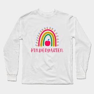 Kindergarten Rainbow Squad Teacher Boys Girls Team T-shirt Long Sleeve T-Shirt